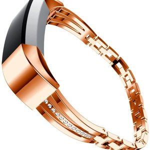 Classy rose gold toned Fitbit Alta band